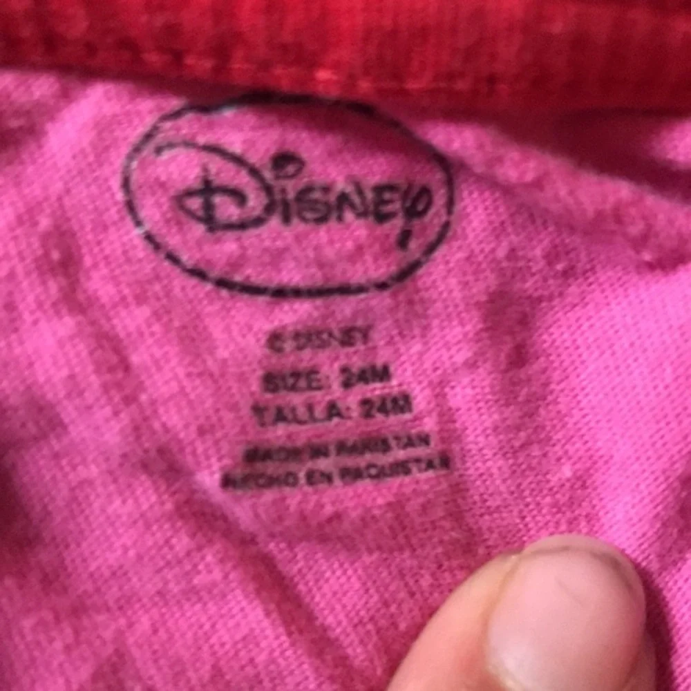Disney Minnie Mouse Pink Heart Short Sleeve Tee Shirt